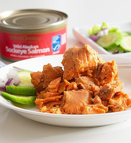 MSC Canned Sockeye Salmon - skinless, boneless, no added salt